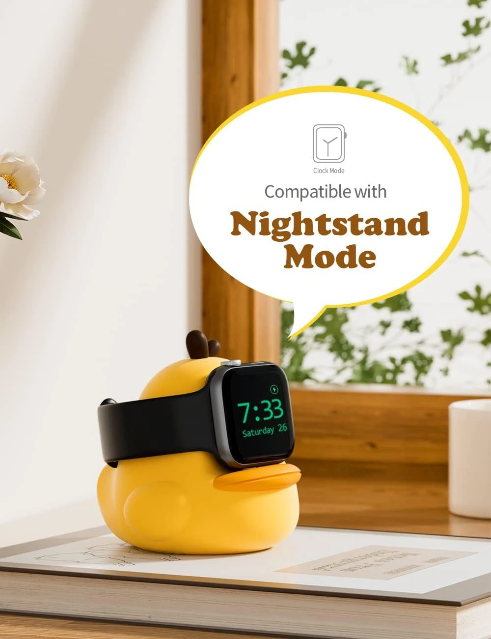 Title 2, Cartoon Silicone Little Duck Charging Base Crea...