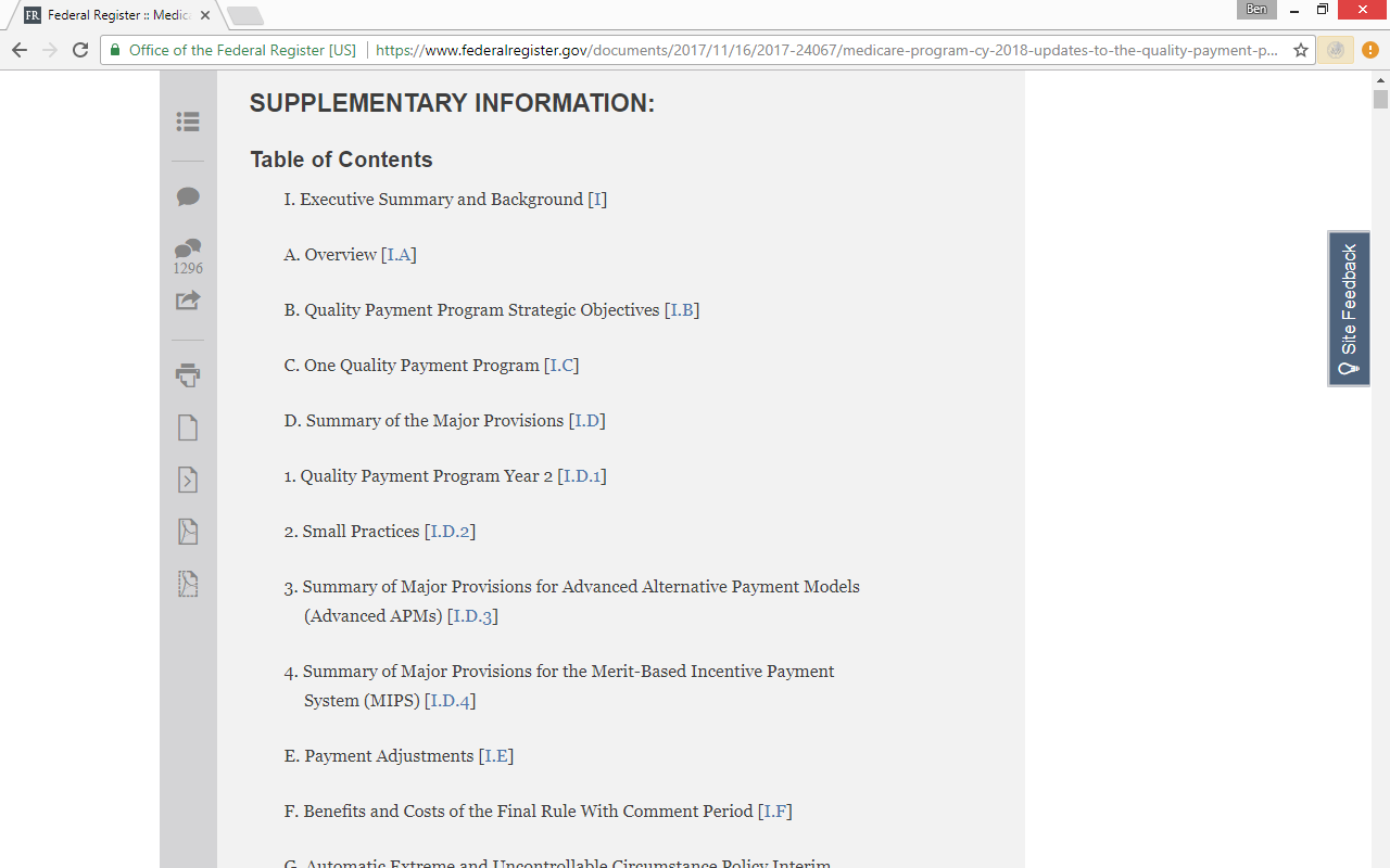 Pretty Federal Register Preview image 1