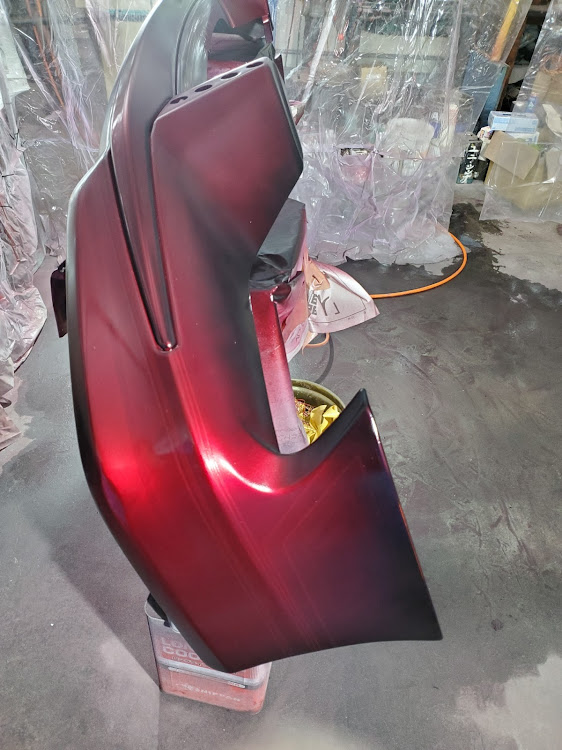 ノアのリメイク中・キャンディレッド塗装・更なる進化を求めて・DIY・グラインダータトゥーに関するカスタム事例の投稿画像8枚目