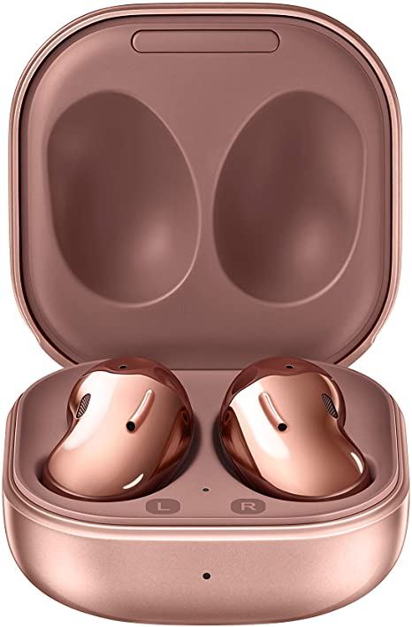 SAMSUNG Galaxy Buds Live True Wireless Earbuds US Version Active Noise Cancelling Wireless Charging Case Included, Mystic Bronze