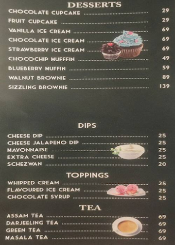 Rtr Cafe menu 