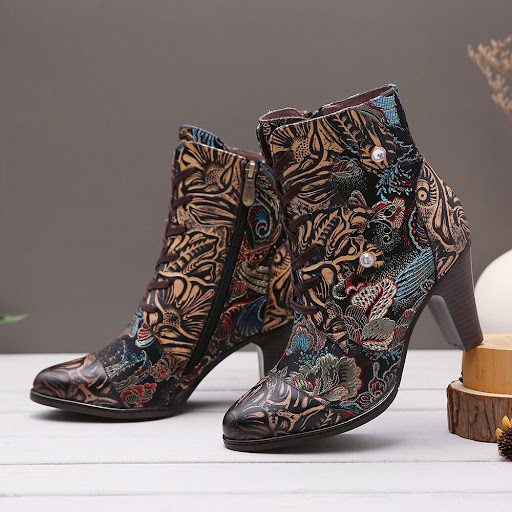 Title 3, Viscose Shoes Pointed Toe Short Boots. Comforta...
