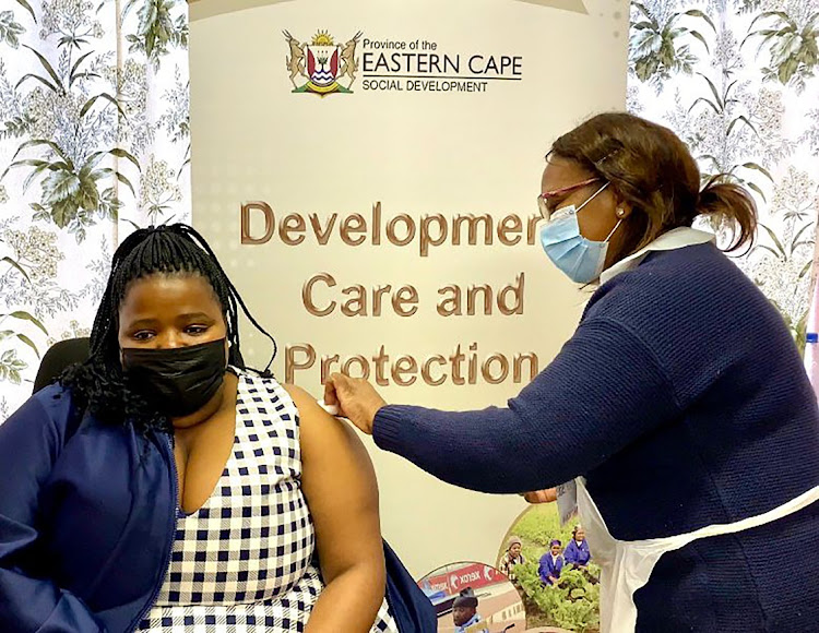 Social development MEC Siphokazi Lusithi gets her Covid-19 jab