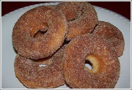 deep fried donuts, cinnamon sugar topping!
