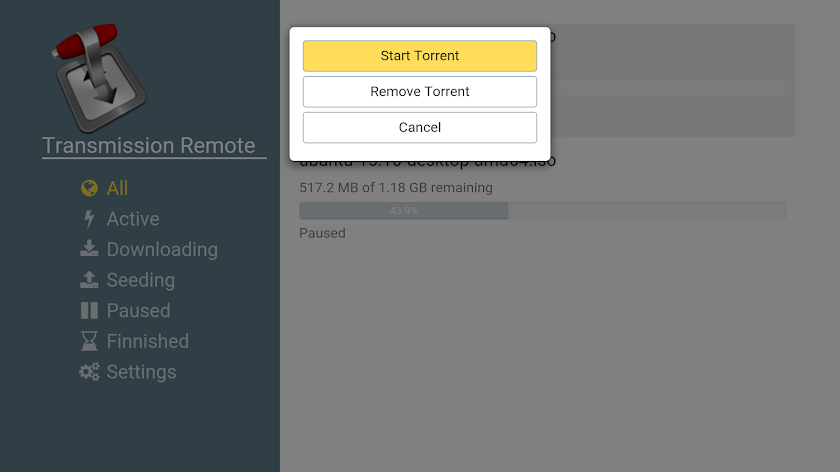Transmission Remote Screen 2