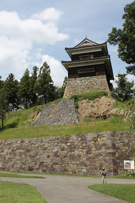 上田城：南櫓下の石垣