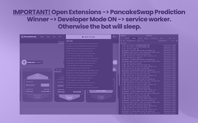 PancakeSwap Prediction Winning Bot Preview image 1