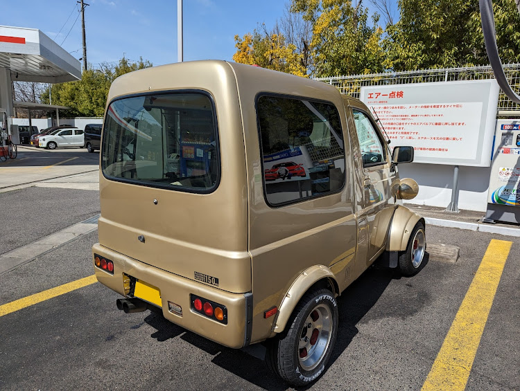 ミゼットIIの花粉まみれ・洗車・燃費記録に関するカスタム事例の投稿画像1枚目