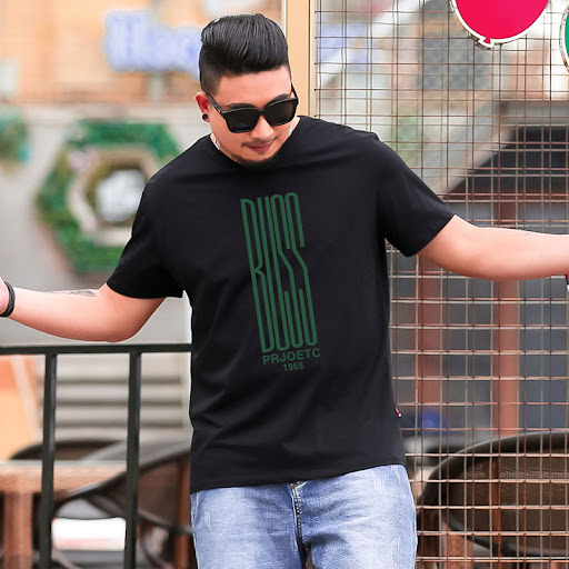 Title 8, Summer Round Neck MenS Stretch Loose Short-Sle...