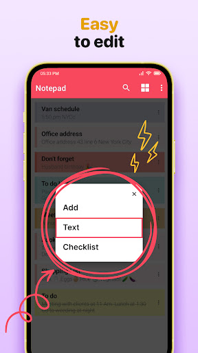 Screenshot Notebook App - Easy Notepad