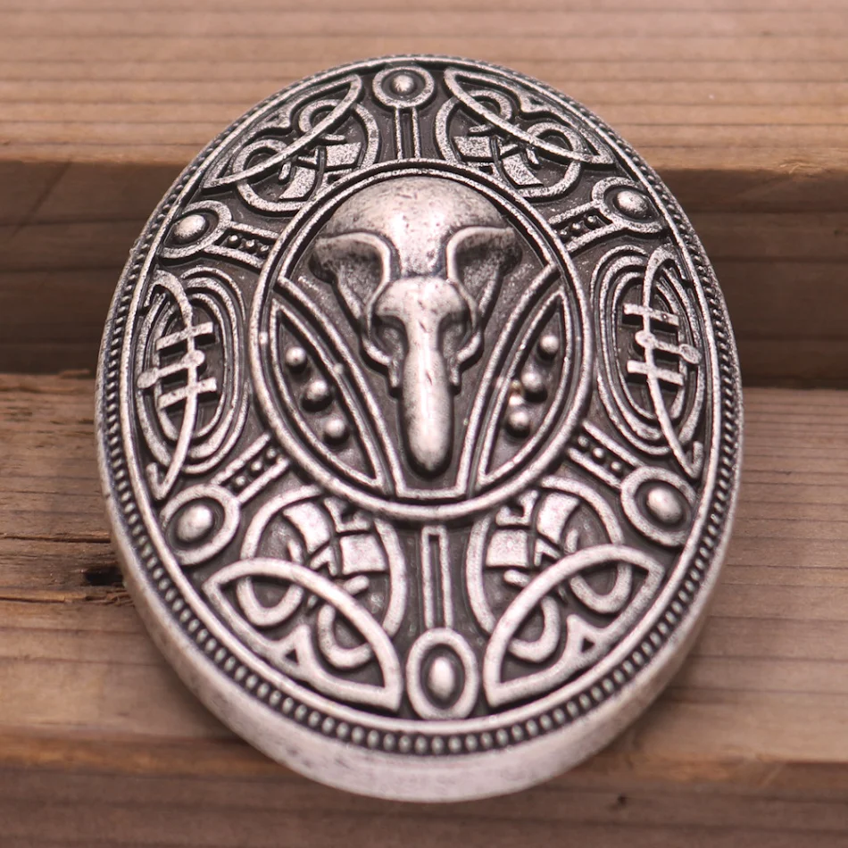 Broche Corvo Masculino Charme Nórdico para Homens Joia Masculina Estilo Viking Presente Ideal Acessório Elegante