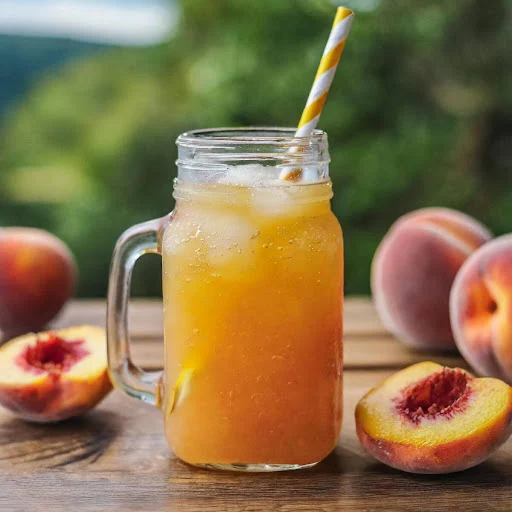 Peach Bellini Mocktail [450 Ml, 1 Mason Jar]