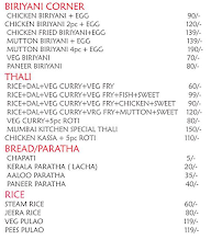 Mumbai Kitchen menu 1