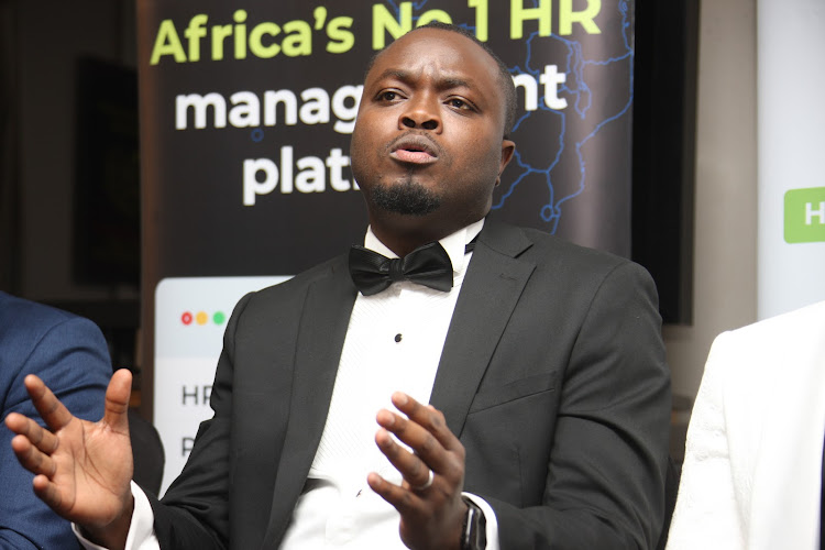 Chief Executive Officer and Co-Founder SeamlessHR Emmanuel Okeleji during the launch of the company's regional office in Nairobi on December 8.