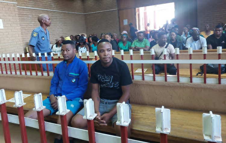 Sipho Kgomo and Tshepo Mosemeni appeared in the Soshanguve magistrate’s court on Thursday over the shooting death of four people in Jukulyn, Soshanguve in the early hours of new year’s day.