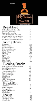 Mr Halwai menu 1