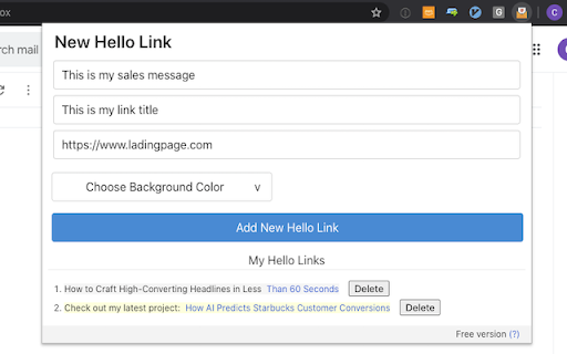 Hello Link | Email Sales Machine