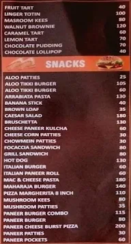 Sainsbury Bakery Snacks menu 3