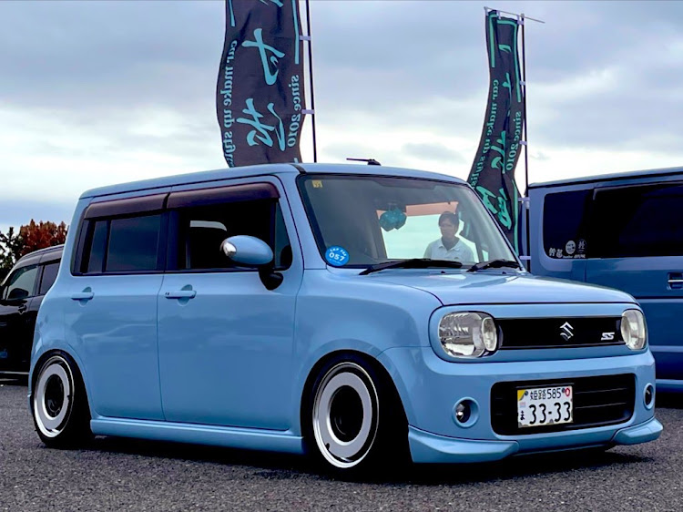 アルトラパンの軽カーオーナーズミーティング・HE22S・ラパン・軽カーオーナーズミーティング参加・ラパン乗りと繋がりたいに関するカスタム事例の投稿画像1枚目