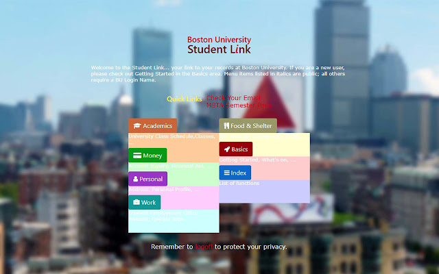 Boston College Residential Meal Plan