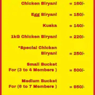 Vaniyambadi Biriyani menu 2