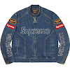 supreme®/vanson leathers® cordura® denim jacket fw22