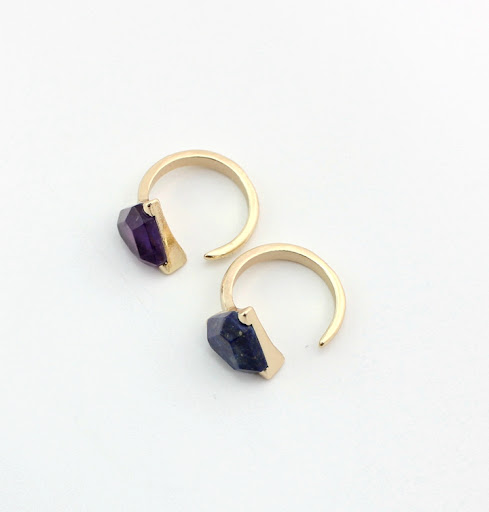 Title 9, European Trade Natural Amethyst Ring, embrace e...