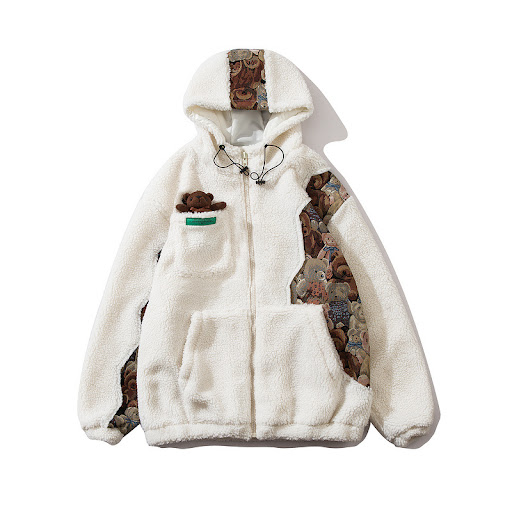 Title 4, Couples Wear the Same Hip-Hop Street Polar Flee...