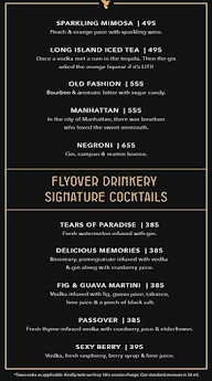 Flyover Drinkery menu 5