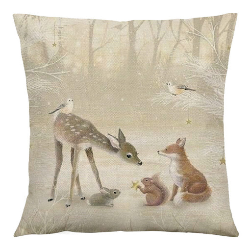 Title 5, Animal Vintage Linen Home Sofa Cushion for cozy...