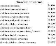 Charcoal Shwarma menu 1