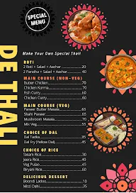 De Thali menu 7