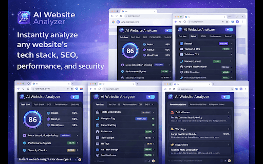 AI Website Analyzer screenshot 1