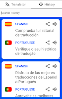 Portuguese Spanish Translator Screenshot