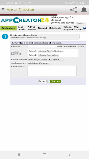 App24 Creator- Free Android Apps Make