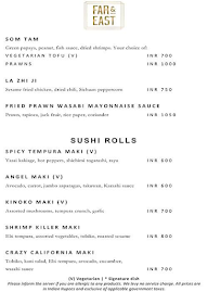 Far & East - Four Seasons Hotel menu 7