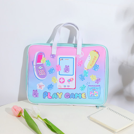 Title 4, Womens Cartoon Printed Portable Laptop Bag, li...