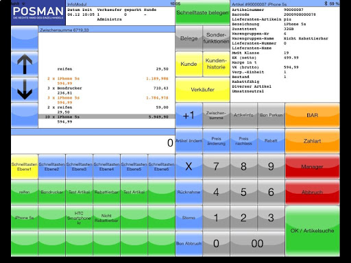 POSMANapp - die mobile Kasse