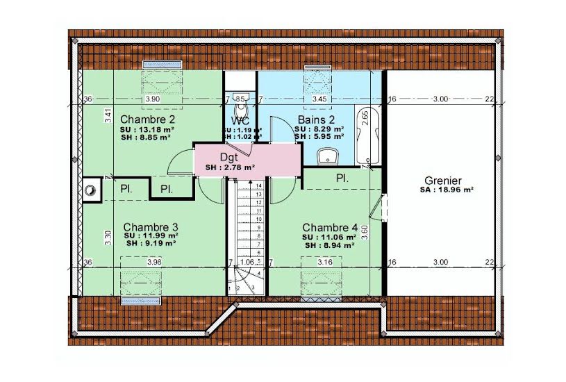  Vente Terrain + Maison - Terrain : 833m² - Maison : 63m² à Domfront-en-Champagne (72240) 