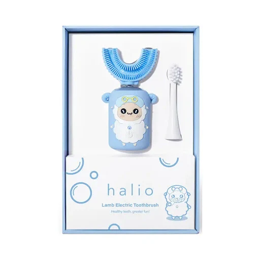 Bàn Chải Đánh Răng Điện Chữ U Cho Bé Halio Smart Sonic U-Shaped Toothbrush Blue