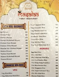 Masalaa Family Restaurant menu 5