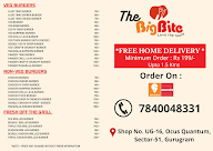 The Big Bite menu 1