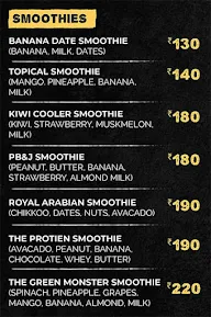 Zaara Juice menu 1