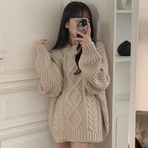 Title 5, Gentle Lazy Style Round Neck Side Button Fried ...