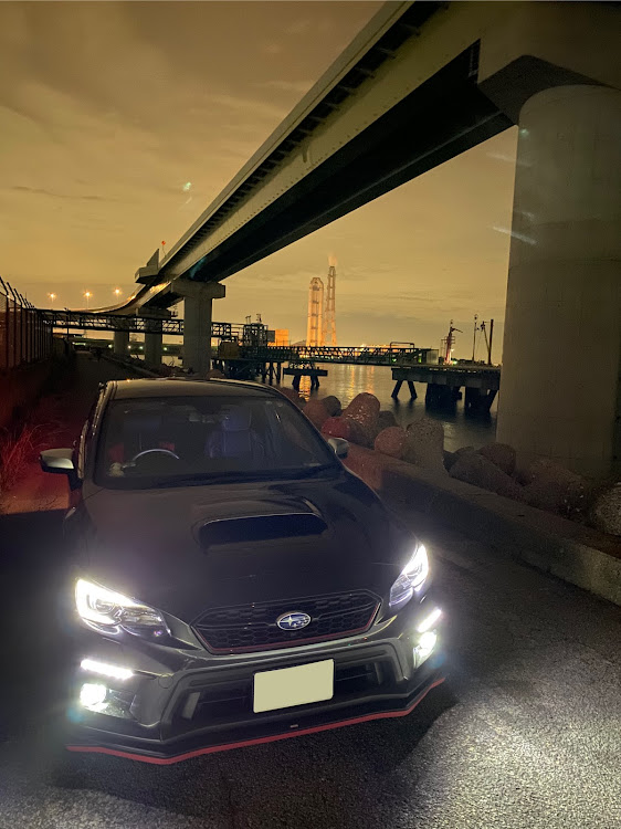 WRX S4のドライブスポット・ナイトドライブ・もうすぐお別れに関するカスタム事例の投稿画像1枚目