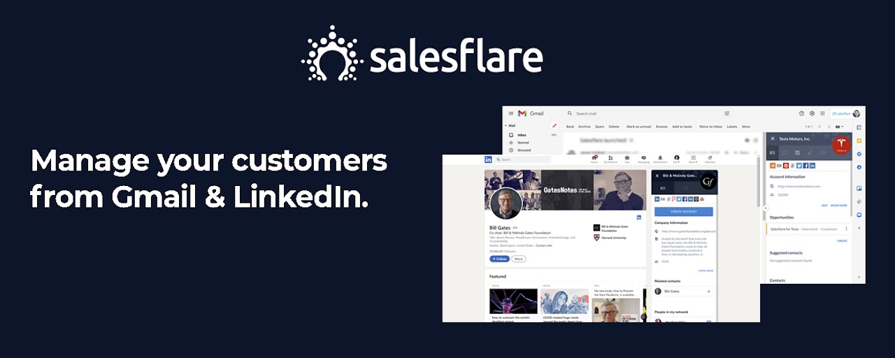 Salesflare: Email Finder & LinkedIn/Gmail CRM Preview image 2