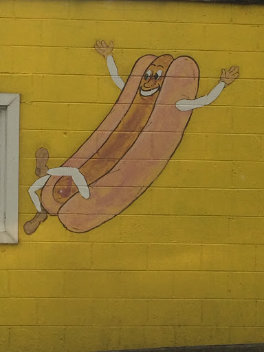 Hot Dog Mural