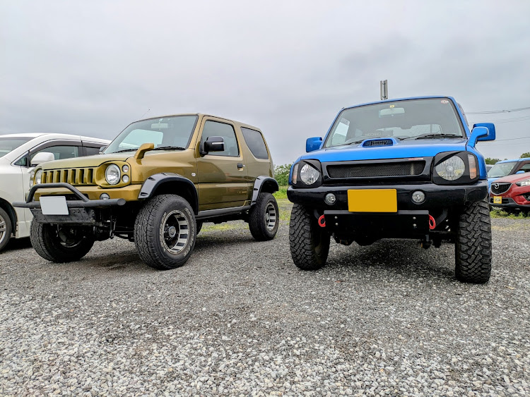 ジムニーのフォロワーさんとコラボ・納車式・ラーメン・不正改造車取締月間に関するカスタム事例の投稿画像1枚目