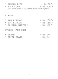 New Guntur Mess menu 3