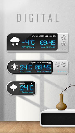 Digital Weather Widget Theme